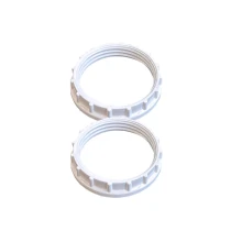 Lot de 2 bagues de fixation d’abat-jour pour douille E27 ø47mm – Blanc