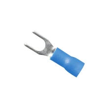Lot de 10 cosses à sertir isolées à fourche – largeur 4,2mm – 1,5 à 2,5 mm² – Bleu