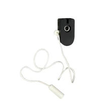 Interrupteur à tirette – Installation en saillie connexion à visser – 500W 2A 250V – Tirette long. 25cm – Noir (luminaire)