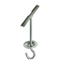 Piton à bascule – Pour suspension de luminaires 10 kg maxi – Hauteur 111mm – Métal (plafond, luminaire)
