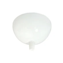 Pavillon cache-fils ø 100mm haut. 45mm avec serre-câble plastique, passage de câble ø 7mm – Métal blanc (plafond)