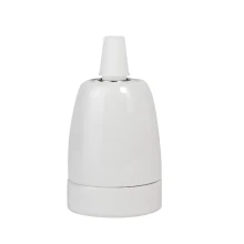 Douille E27 – 4A 250V – Céramique Blanc (suspension)