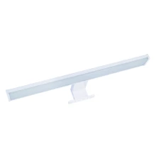 Réglette LED CALISIA 8W 650lm blanc 4000K 40cm pré-câblée – 3 poses possible – IP44 Blanc (salle de bain dessus du miroir)