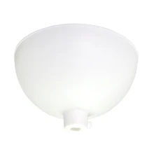 Pavillon cache-fils ø100 mm H.60mm avec vis de blocage du câble et passage de câble ø 7mm – Plastique blanc (plafond)