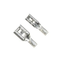 Lot de 10 cosses à sertir non isolées femelles plates – largeur 2,8 et 4,85 mm – 0,5 à 1,5 mm²