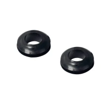 Lot de 2 passe-fils plastique diamètre intérieur 7mm extérieur 13 mm – Finition et protection des câbles – Noir (luminaire)