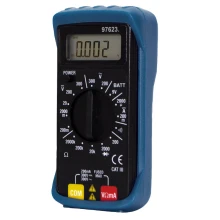Multimètre digital, pile fournie – Mesure la tension AC/DC 300V, intensité DC 0,2A, résistance, diode, ... (mesure électrique)