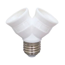 Démultiplicateur de douille E27 en 2xE27 – 100W maxi – 2x2A 250V (modification luminaire)