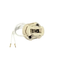 Douille G9 – Fils silicone 0,75mm2 15cm 250°C – 2A 250V (ampoule LED ou halogène)