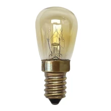 Ampoule incandescente spéciale four 300°C – 14W 70lm 240V 2100K blanc chaud – ø26mm haut.58mm – Culot E14