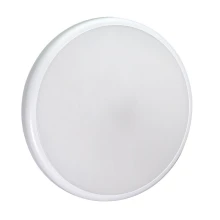 Hublot LED rond MIRA avec détecteur de mouvement invisible – 16W 1500lm blanc 4000K ø26,5cm – Mode veilleuse – IP54 Blanc (ext)