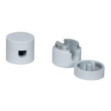 Lot de 2 passe-câbles ø 20mm haut. 18mm – Pour câble ø 6,2mm maxi – Aluminium blanc (luminaire suspendu)