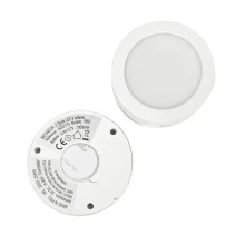 2 spots LED MICHAELIA 2,2W 180lm blanc chaud 3000K ø70mm – Inter tactile, lumière variable, rechargeable USB (sous meuble)
