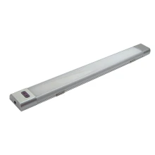 Réglette LED LEOPOLIS – 8W 800lm lumière variable 3000 à 6500K 50cm – 3 intensités, inter infrarouge – Argent (sous meuble)