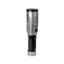 Lampe torche LED USB 18W 1500lm blanc froid 6000K - Tête rotative, base aimantée, 5 modes d'éclairage - IP44 IK07 (int/ext)