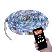Ruban LED NICOPIA connecté via appli TUYA – 14W 1200lm 3m – Découpable/repositionnable – Multicolore IP44 (intérieur/extérieur)