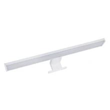 Réglette LED CALISIA 8W 650lm blanc 4000K 40cm pré-câblée – 3 poses possible – IP44 Blanc (salle de bain dessus du miroir)
