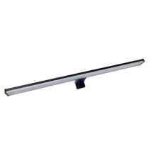 Réglette LED CALISIA 12W 1000lm blanc 4000K 60cm pré-câblée – 3 poses possible – IP44 Noir (salle de bain au dessus du miroir)