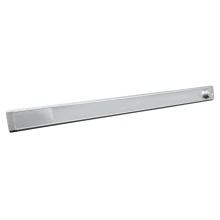 Réglette LED AREA – 8W 560lm lumière variable de 3000 à 6500K 60cm – Cordon d'alimentation intégré – Argent (sous meuble)