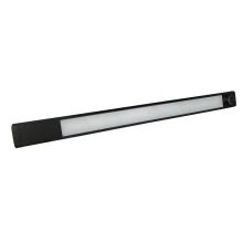 Réglette LED AREA – 8W 560lm lumière variable de 3000 à 6500K 60cm – Cordon d'alimentation intégré – Noir (sous meuble)