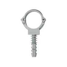 Lot de 10 colliers à cheville CLIPX pour câbles, tubes et gaines ø 16mm ø de perçage 8mm (intérieur/extérieur)