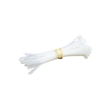 Lot de 30 colliers de câblage denture intérieure – 100x2,5mm – Nylon blanc (intérieur ou extérieur)