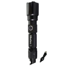 Lampe torche LED USB 10W 900lm blanc froid 6000K – Faisceau lumineux réglable power bank brise-vitre – IP44 IK07 (int/ext)