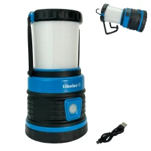Lanterne de camping LED USB 4,5W 300lm blanc froid 6500K – Crochets de suspension, power bank – IP44 IK07 (intérieur/extérieur)