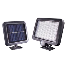 Projecteur solaire LED avec détecteur de mouvement – 3W 300lm blanc neutre 4000K – IP44 Noir (extérieur)