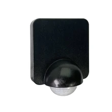Détecteur de mouvement infrarouge 1200W maxi, portée 10m, angle 360°, temporisation/luminosité réglables – Noir IP54 (ext.)