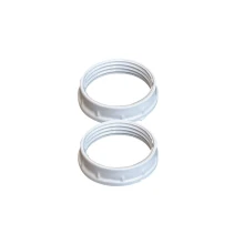 Lot de 2 bagues de fixation d’abat-jour pour douille E14 ø35mm – Blanc