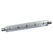 Tube LED à filament ø 38mm long. 310mm 7W 790lm blanc chaud 2700K culot S19 220-240V (applique)