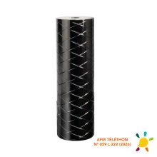 Kit cache-douille métal matelassé + douille E27 – 4A 250V – Finition noir perle (suspension)