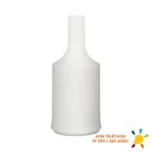 Kit cache-douille silicone + douille E27 – 4A 250V – Blanc (luminaire)