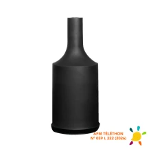 Kit cache-douille silicone + douille E27 – 4A 250V – Noir (luminaire)