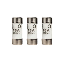 Lot de 3 fusibles céramique 10,3x25,8 mm 16A 230V (anciennes installations électriques)