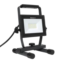 Projecteur LED de chantier filaire – 20W 1800lm blanc neutre 4000K – IP65 (intérieur/extérieur)