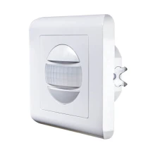 Interrupteur à encastrer avec détecteur de mouvement infrarouge – 300W maxi – Portée 9m, angle 160° – Blanc (intérieur)