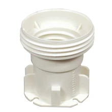 Douille de chantier E27 à connexion rapide par clip – Plastique blanc (test installation provisoire)
