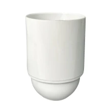 Douille E27 bakélite avec blocage anti-dévissage vis anti-rotation – Blanc (modification réparation création luminaires)