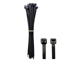 Lot de 30 colliers de câblage denture intérieure – 150x3,6mm – Noir (intérieur ou extérieur)