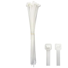 Lot de 30 colliers de câblage denture intérieure – 250 x 4,8 mm – Blanc (intérieur ou extérieur)
