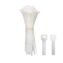 Lot de 100 colliers de câblage denture intérieure – 100x2,5mm – Blanc (intérieur ou extérieur)
