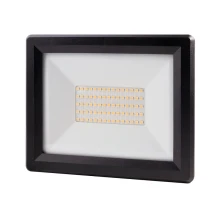 Projecteur LED 50W 5500lm blanc neutre 4000K – Orientable, connecteur rapide – IP65 Noir (extérieur)