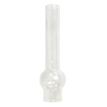 Verre Matador pour lampe à pétrole – Haut. 260mm ø base 53mm – Translucide (rechange)