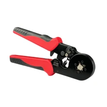 Pince à sertir pour embouts de câblage auto-ajustable 0,25–10 mm² métal manches isolés caoutchouc antidérapants (électricité)