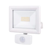 Projecteur LED avec détecteur de mouvement 20W 1880 lm 4000K IP65 fixation orientable 3D connecteur rapide blanc (extérieur)