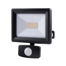Projecteur LED avec détecteur de mouvement orientable 20W 1880 lm IP65 4000K 3 réglages connecteur rapide noir (extérieur)