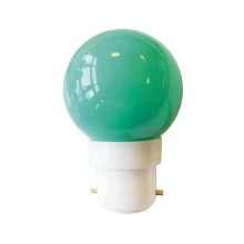 Ampoule sphérique LED B22 0,7W 30 lm – Plastique vert (guirlandes guinguettes)