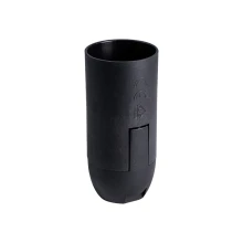 Douille lisse E14 à connexion rapide en plastique PET recyclé – Noir